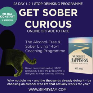 28 DAY 1-2-1 STOP DRINKING PROGRAMME - 4 SESSIONS