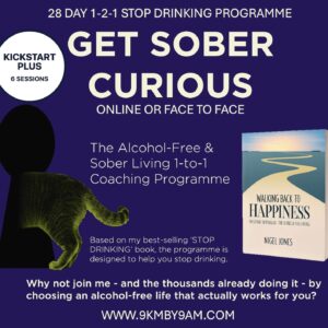 28 DAY 1-2-1 STOP DRINKING PROGRAMME - 6 SESSIONS