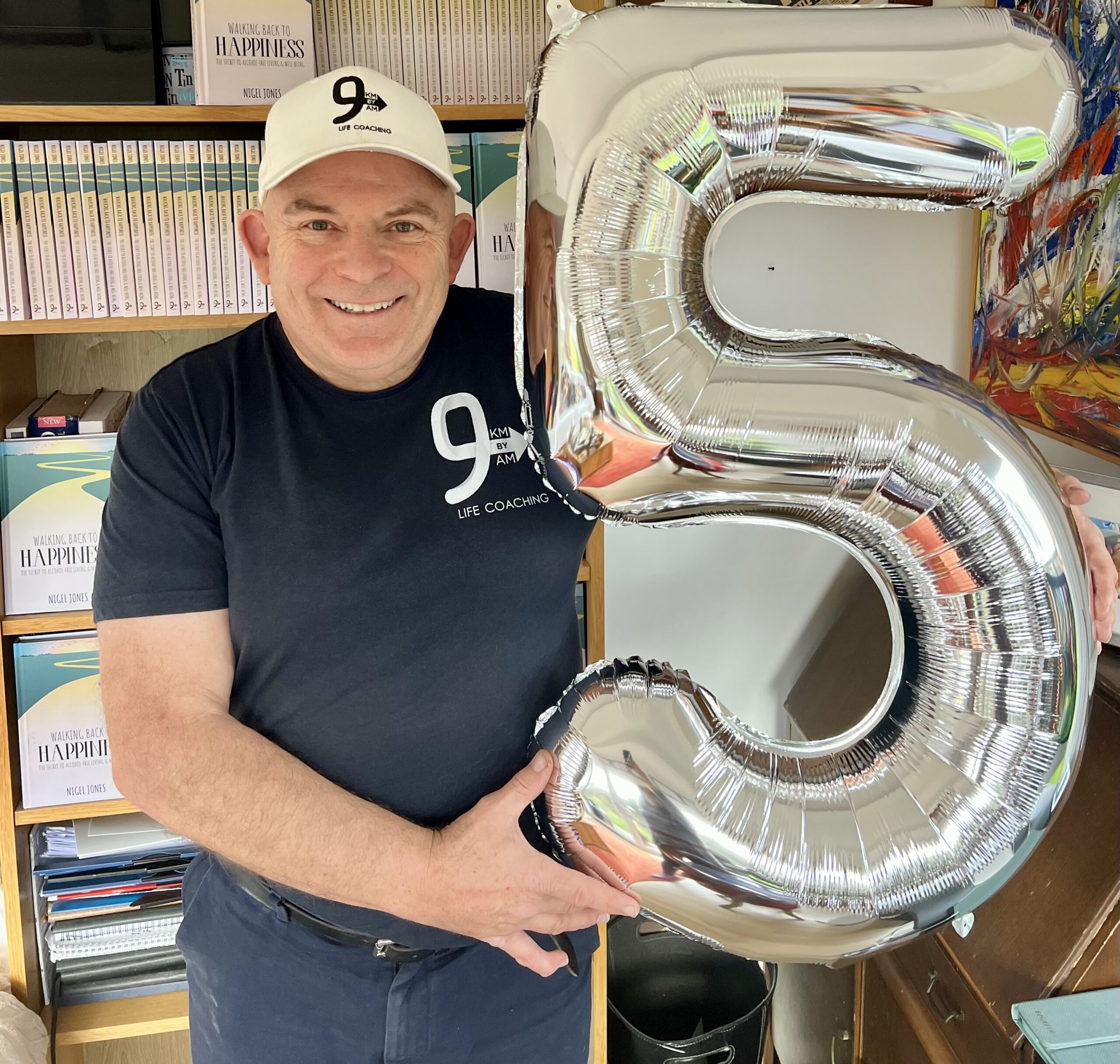 HIGH FIVE TO HALF A DECADE ALCOHOL-FREE